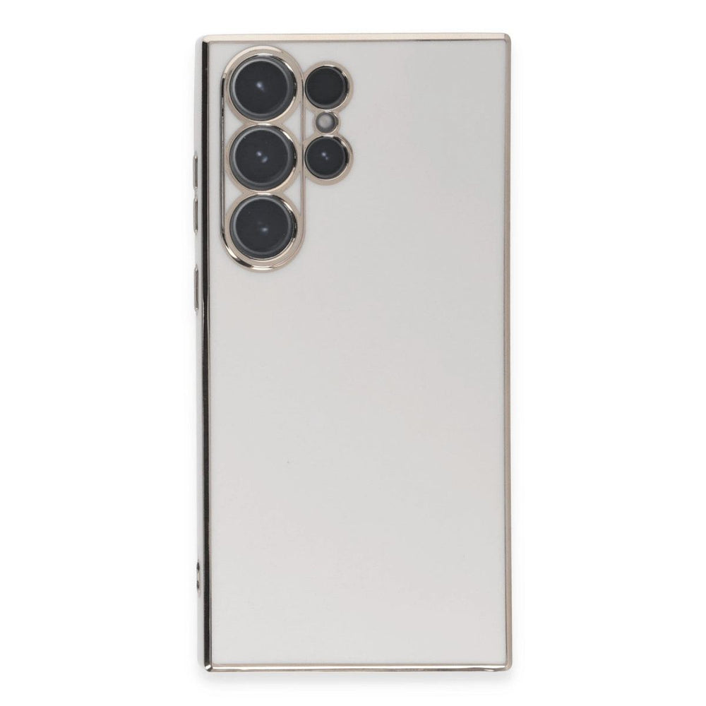 Samsung Galaxy S23 Ultra Kılıf Volet Silikon - Beyaz