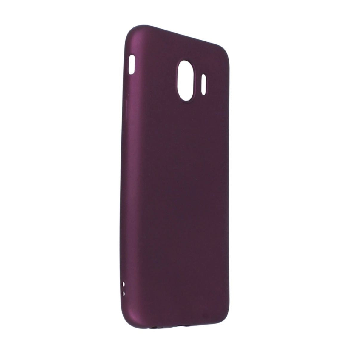 Samsung Galaxy J4 Kılıf First Silikon - Mürdüm
