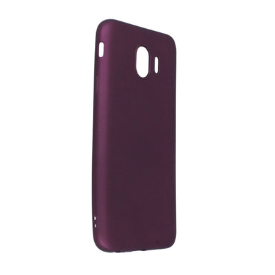 Samsung Galaxy J4 Kılıf First Silikon - Mürdüm