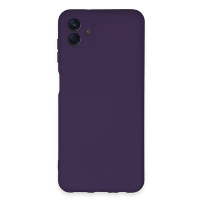 Samsung Galaxy A04e Kılıf Nano İçi Kadife Silikon - Mor