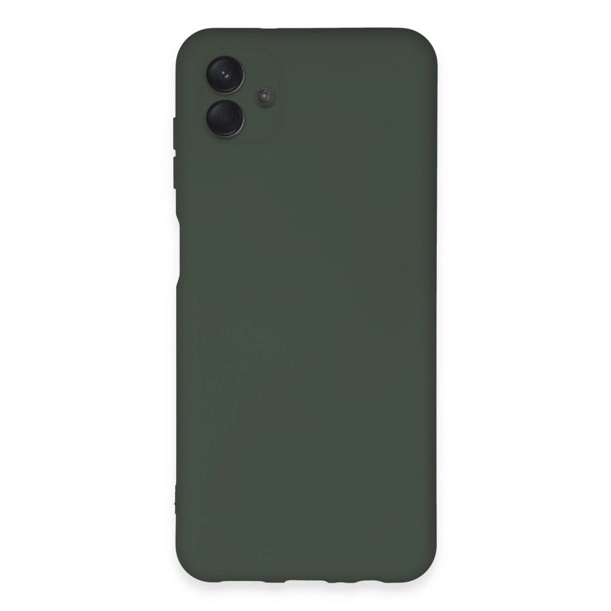 Samsung Galaxy A04e Kılıf Nano İçi Kadife Silikon - Koyu Yeşil