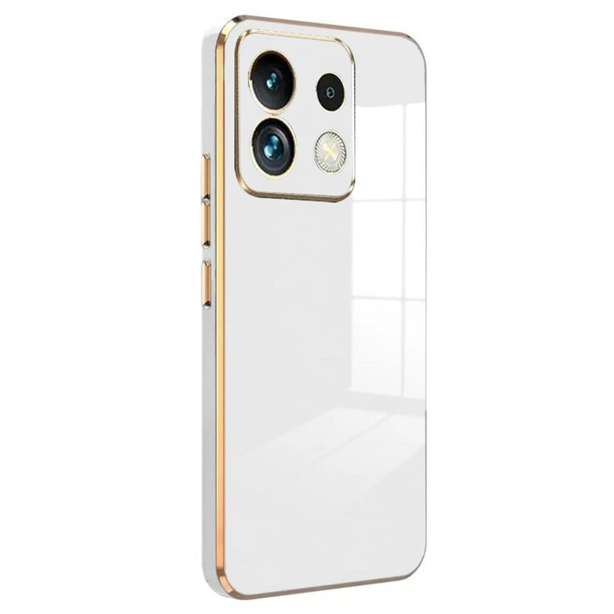 Xiaomi Poco M6 Pro 4g Kılıf Volet Silikon - Beyaz