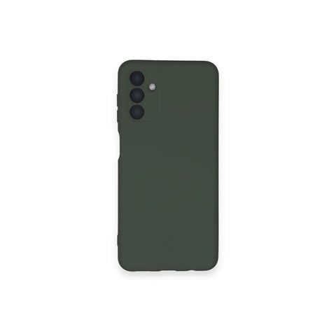 Samsung Galaxy A14 4g Kılıf Nano İçi Kadife Silikon - Koyu Yeşil