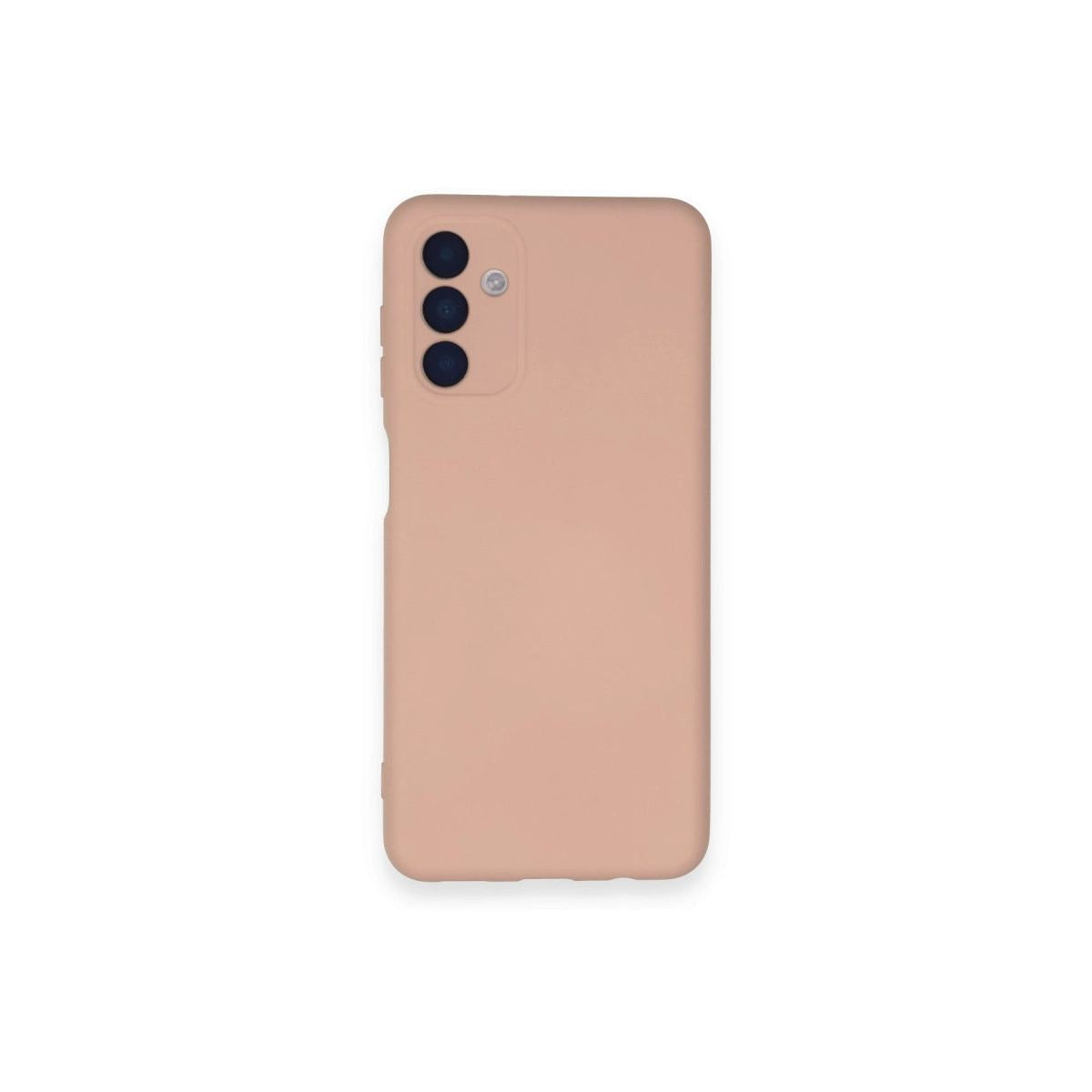 Samsung Galaxy A14 4g Kılıf Nano İçi Kadife Silikon - Pudra