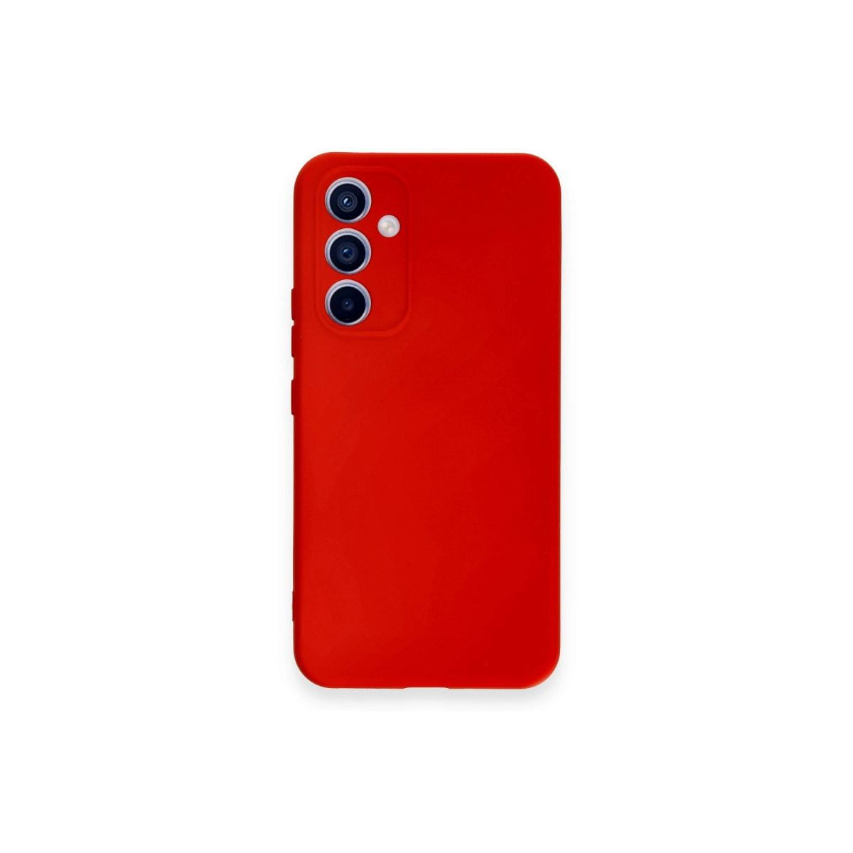 Samsung Galaxy A54 5g Kılıf Nano İçi Kadife Silikon - Kırmızı