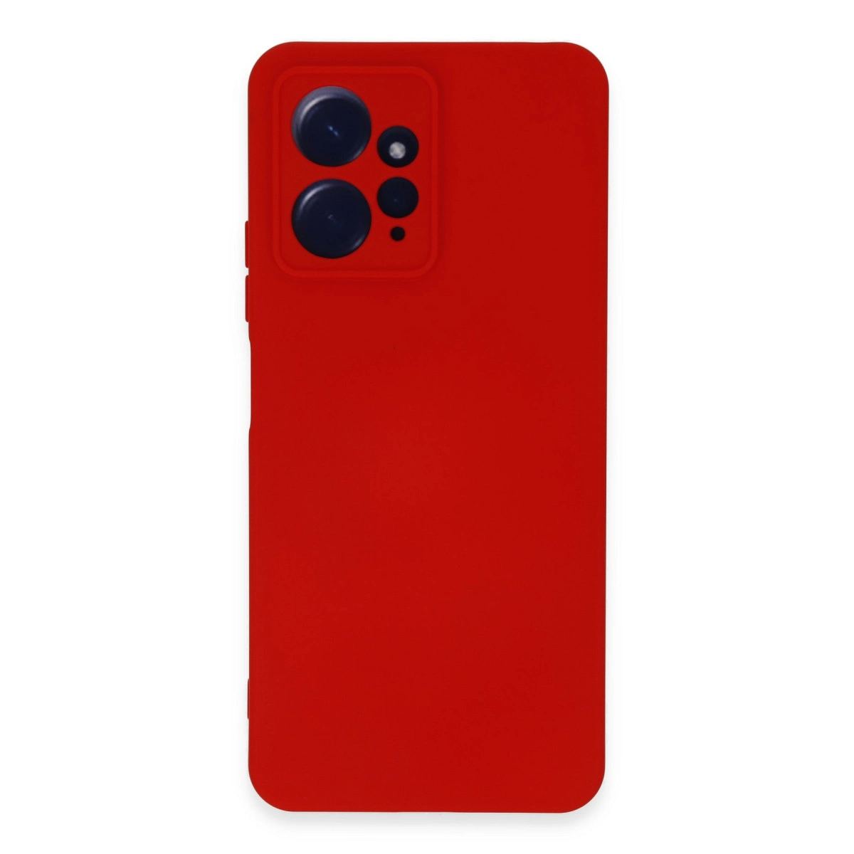 Xiaomi Redmi Note 12 4g Kılıf Nano İçi Kadife Silikon - Kırmızı