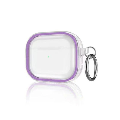 Apple Airpods Pro 2 (2.nesil) Shiny Şeffaf Kılıf - Mor
