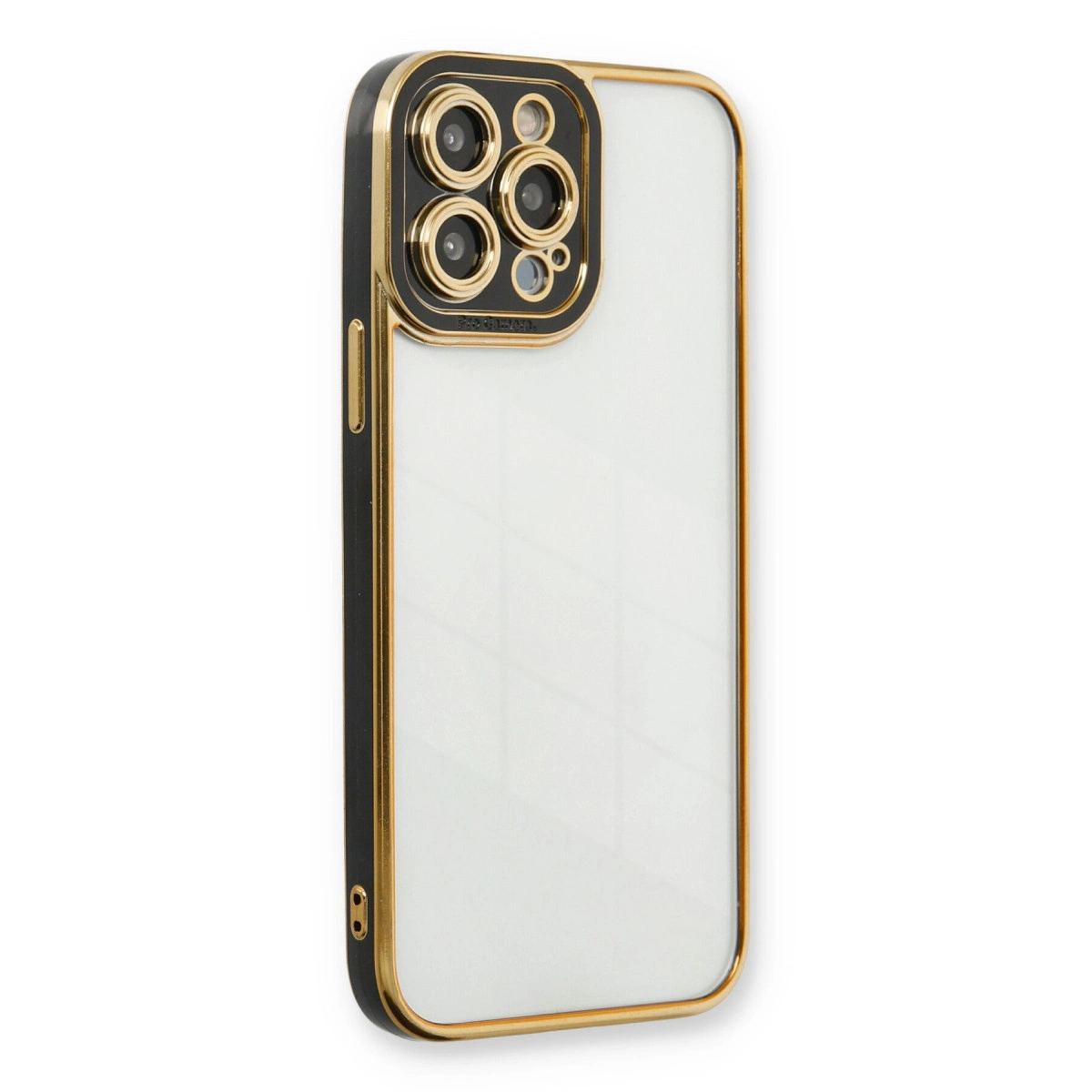 Apple İphone 13 Pro Kılıf Liva Lens Silikon - Siyah