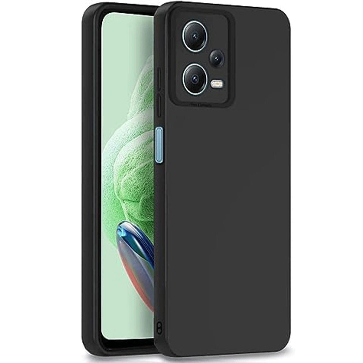Xiaomi Redmi Note 12 Pro 5g Kılıf Nano İçi Kadife Silikon - Siyah