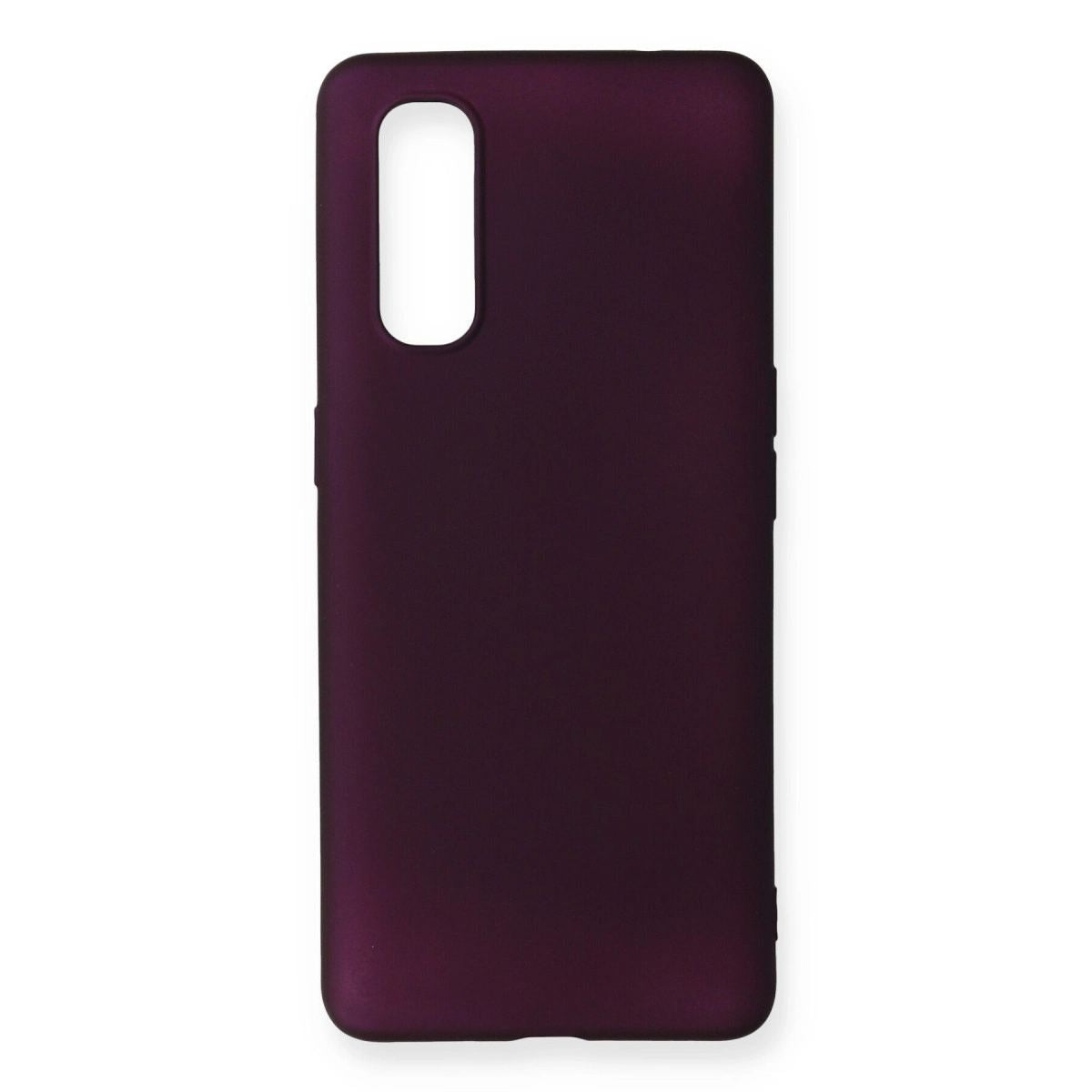 Oppo Find X2 Kılıf First Silikon - Mürdüm