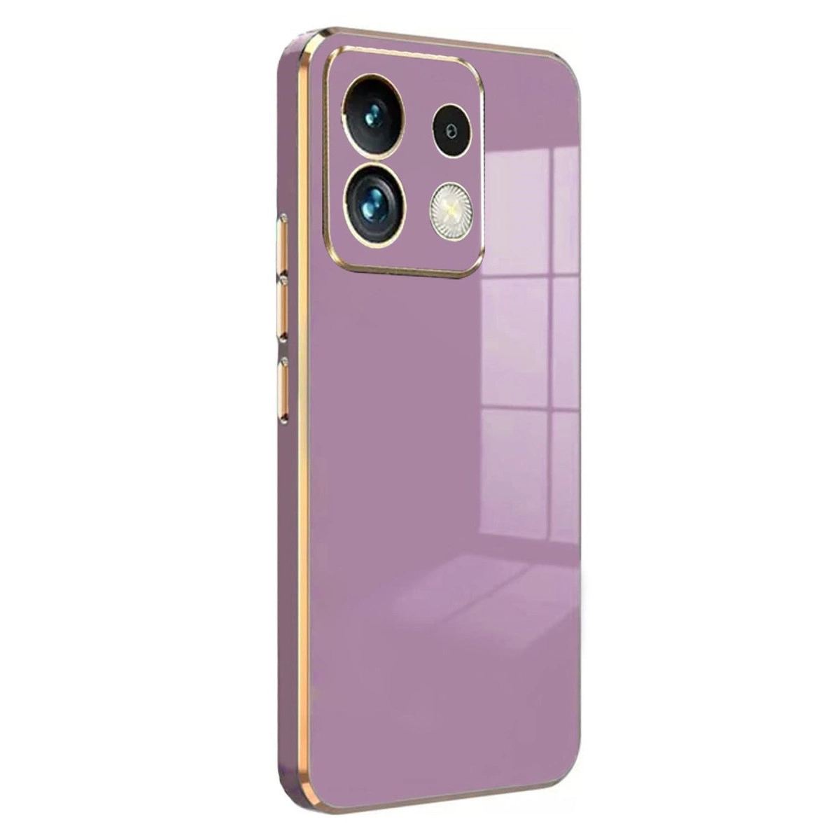Xiaomi Poco M6 Pro 4g Kılıf Volet Silikon - Mor