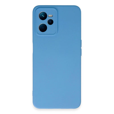 Realme C35 Kılıf Nano İçi Kadife Silikon - Mavi