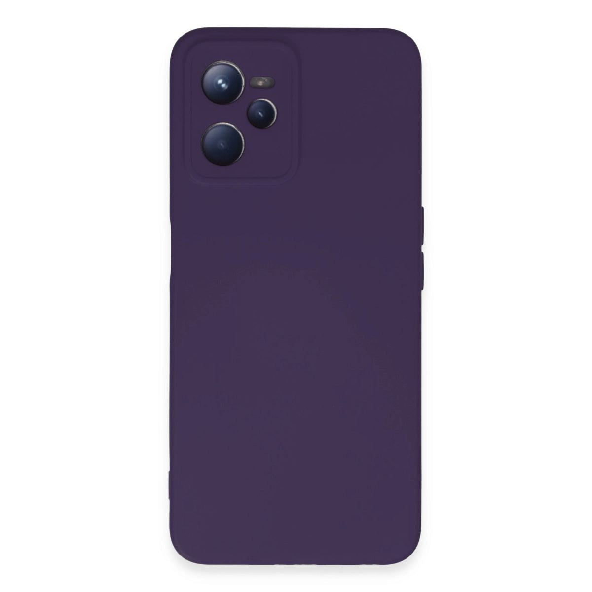 Realme C35 Kılıf Nano İçi Kadife Silikon - Mor
