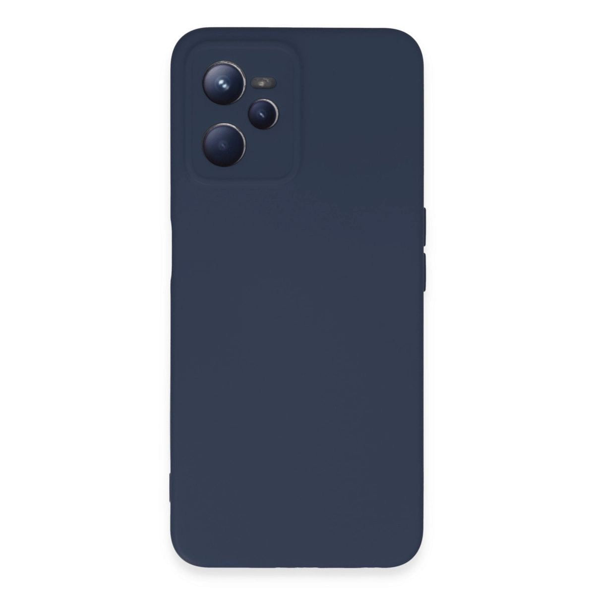 Realme C35 Kılıf Nano İçi Kadife Silikon - Lacivert