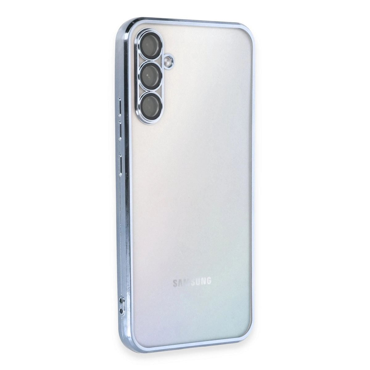 Samsung Galaxy A34 5g Kılıf Razer Lensli Silikon - Açık Mavi