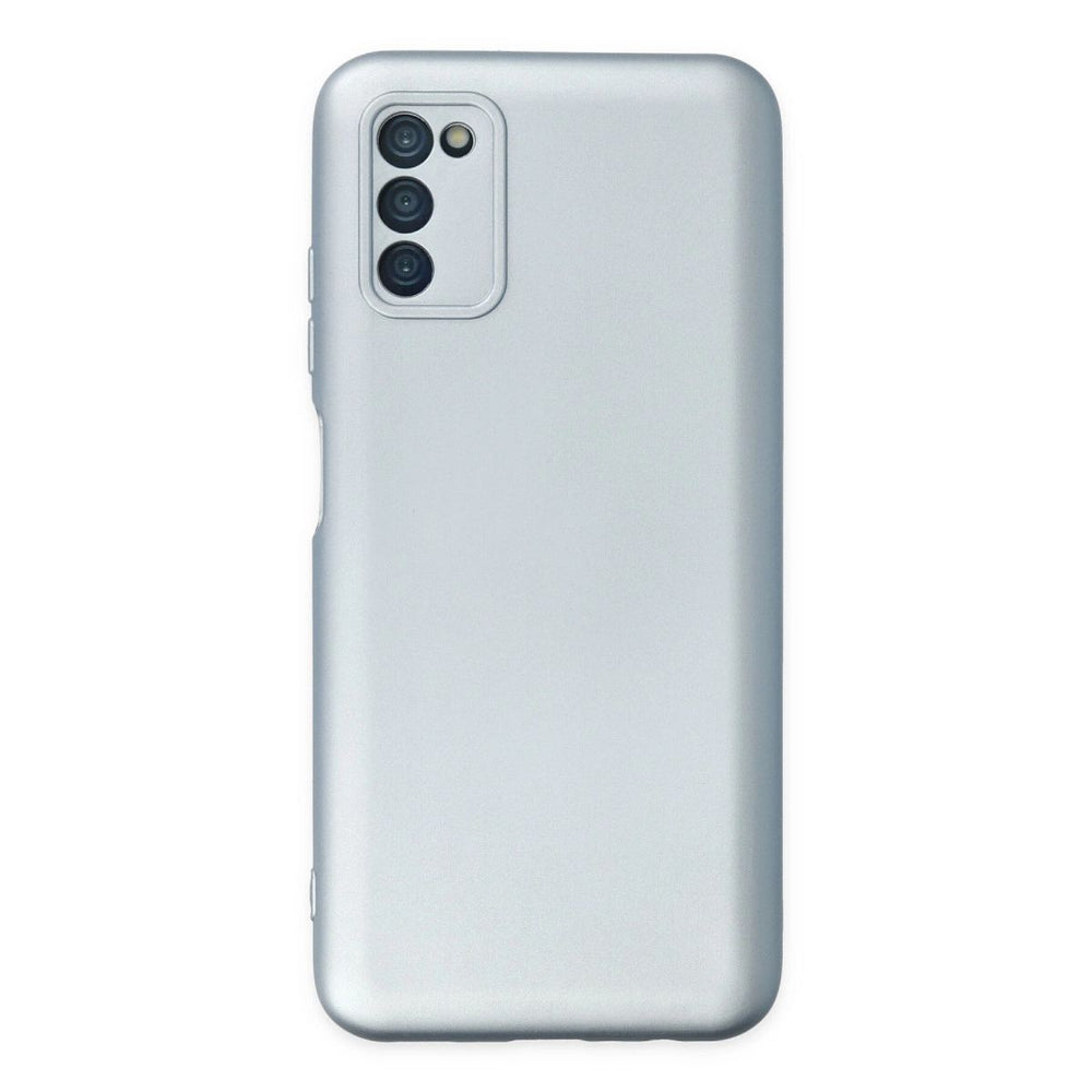 Samsung Galaxy A03s Kılıf Nano İçi Kadife Silikon - Sky Blue
