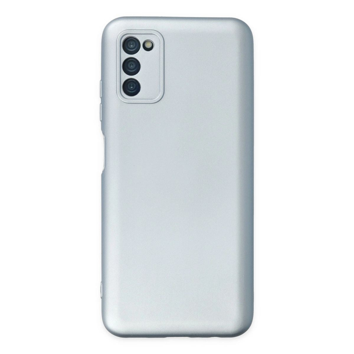 Samsung Galaxy A03s Kılıf Nano İçi Kadife Silikon - Sky Blue