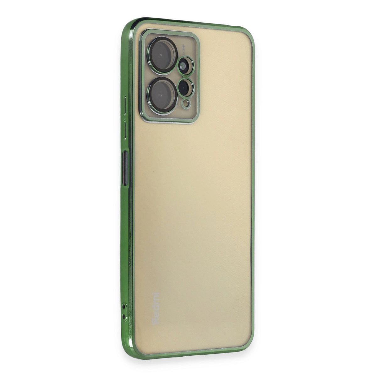 Xiaomi Redmi Note 12 4g Kılıf Razer Lensli Silikon - Yeşil