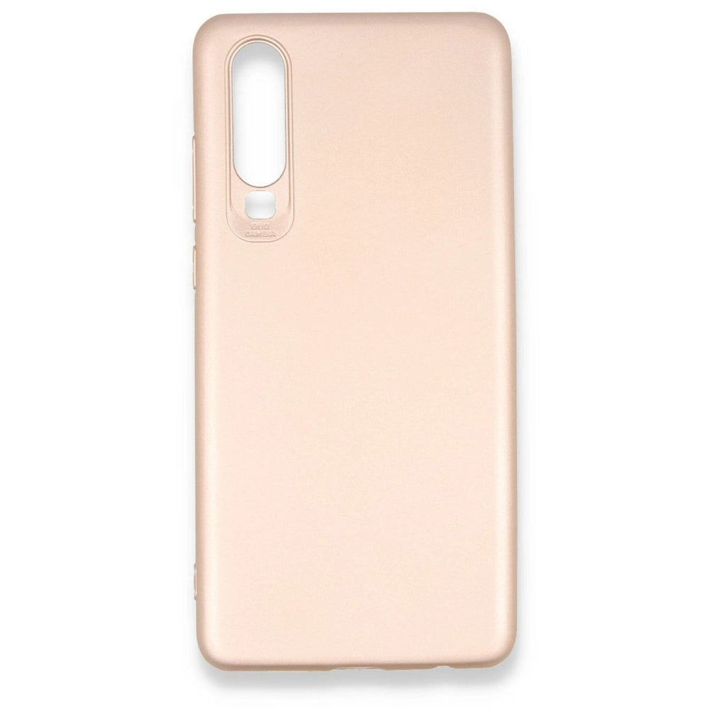 Huawei P30 Kılıf First Silikon - Rose Gold