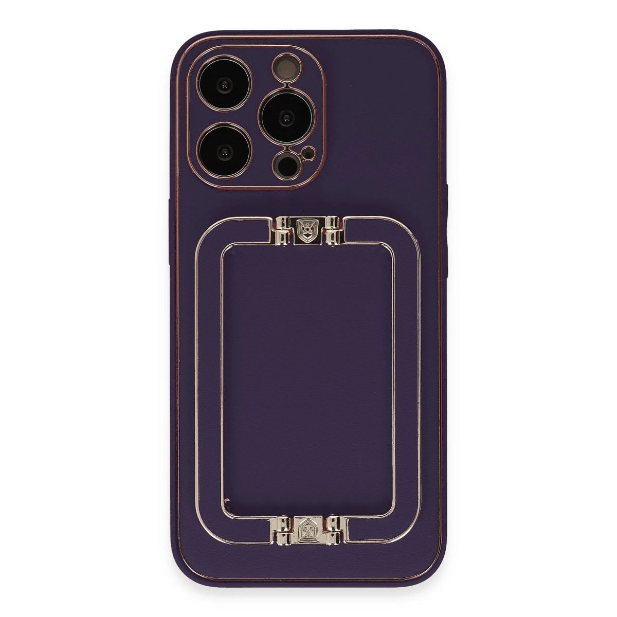 Apple İphone 13 Pro Max Kılıf Coco Elit Kapak - Derin Mor