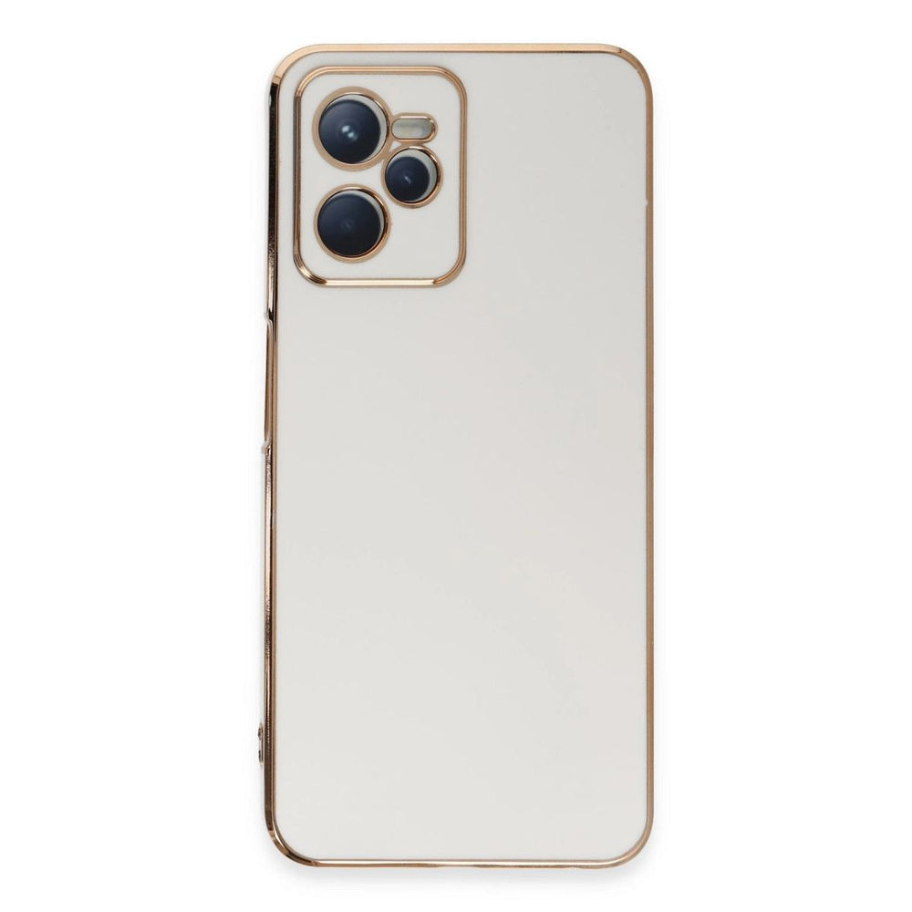 Realme C35 Kılıf Volet Silikon - Beyaz