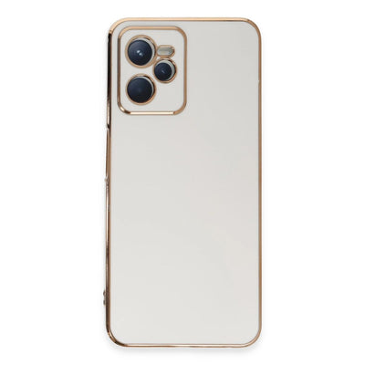 Realme C35 Kılıf Volet Silikon - Beyaz