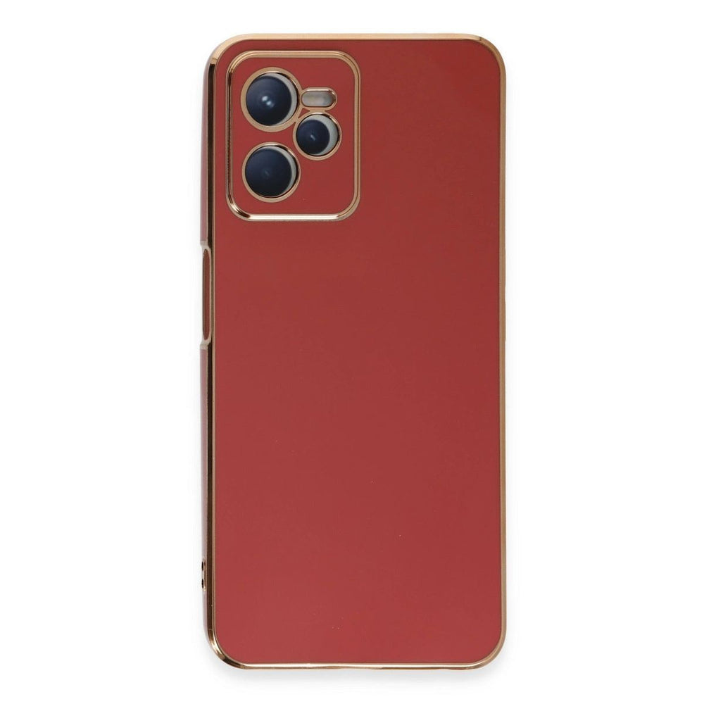 Realme C35 Kılıf Volet Silikon - Kırmızı