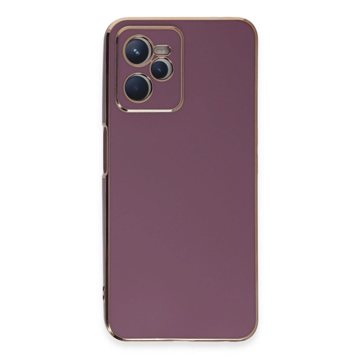 Realme C35 Kılıf Volet Silikon - Mor