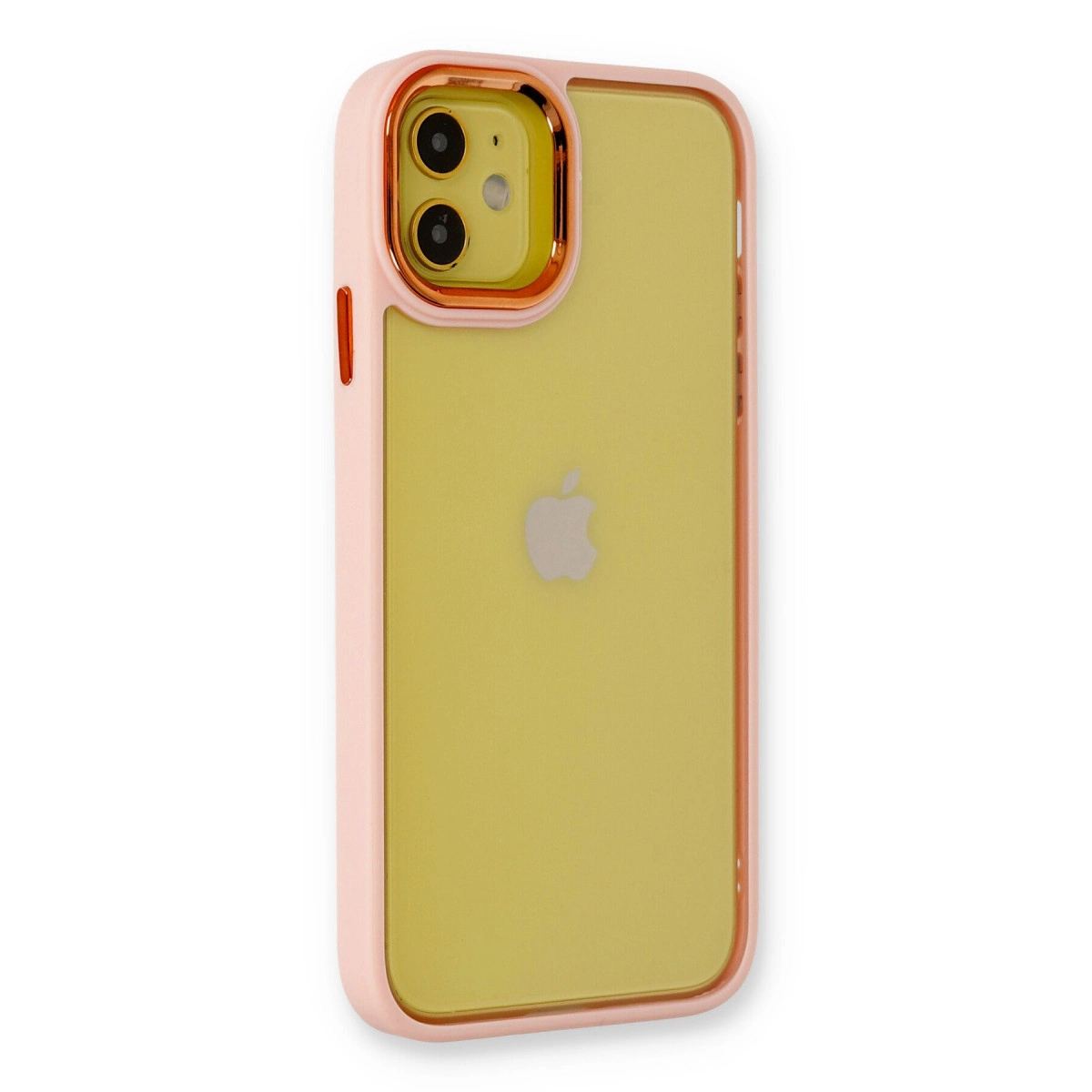 Apple İphone 12 Kılıf Dora Kapak - Pudra