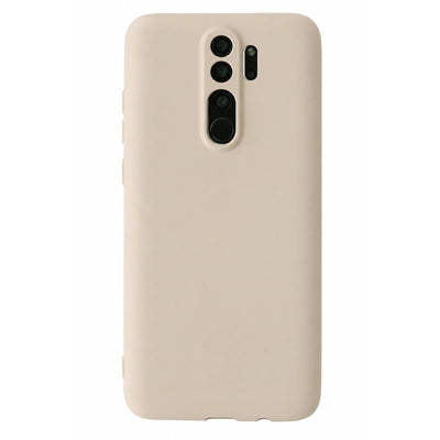 Xiaomi Redmi Note 8 Pro Kılıf First Silikon - Krem