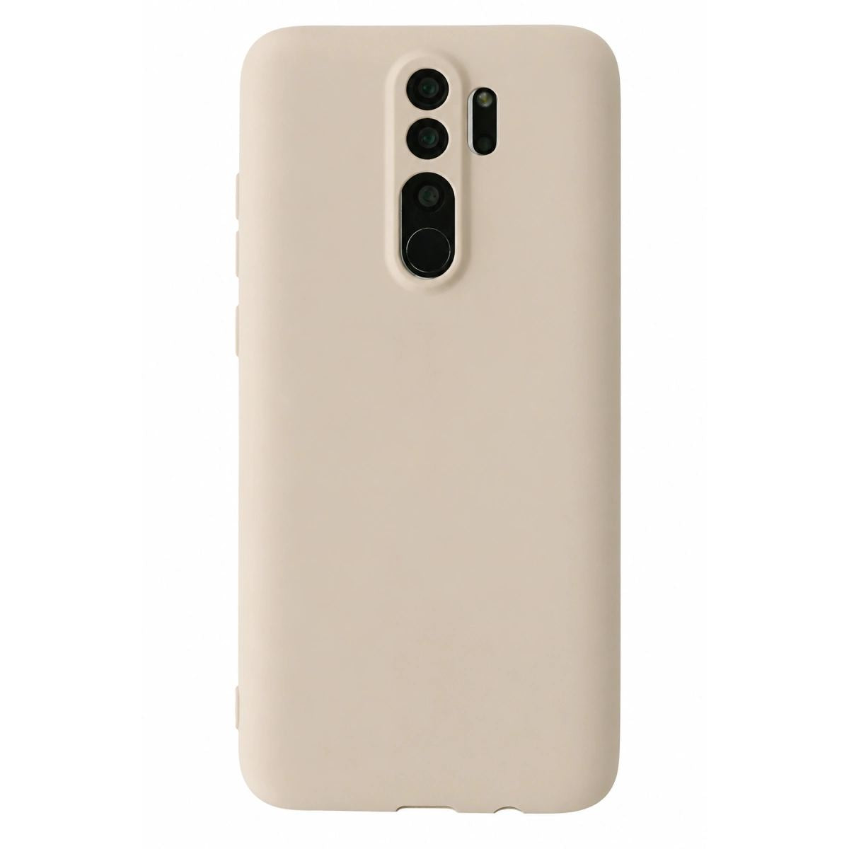 Xiaomi Redmi Note 8 Pro Kılıf First Silikon - Krem