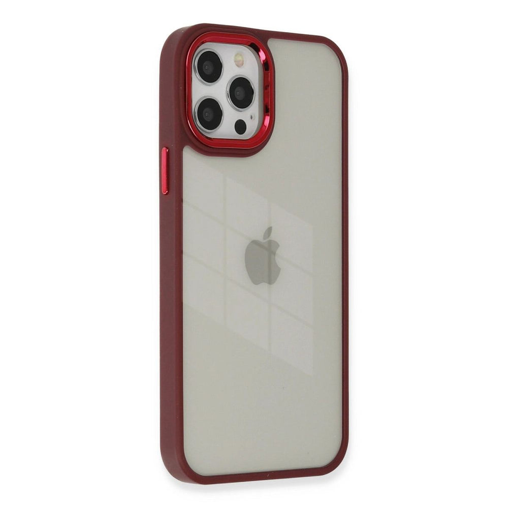 Apple İphone 12 Pro Max Kılıf Dora Kapak - Kırmızı