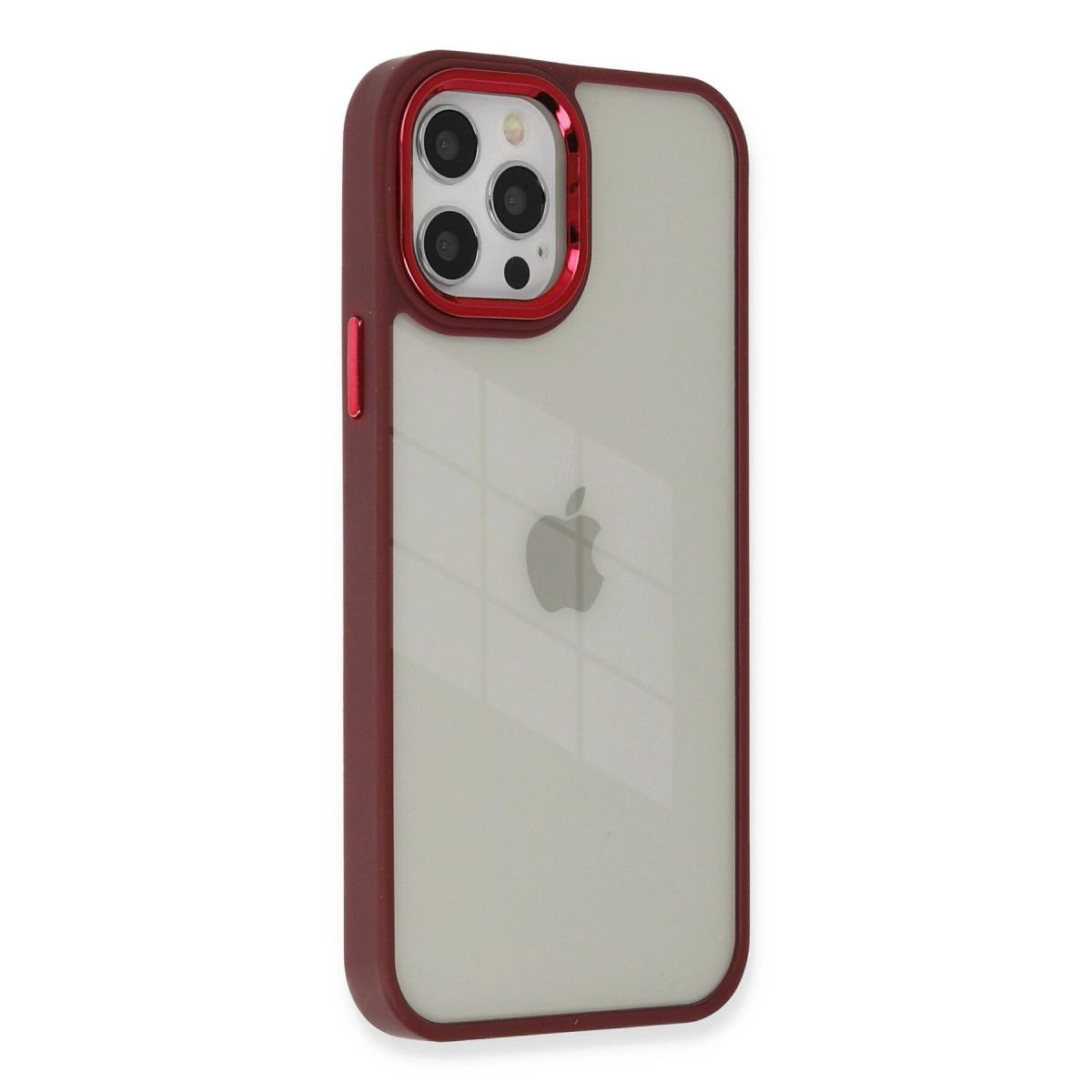 Apple İphone 12 Pro Max Kılıf Dora Kapak - Kırmızı