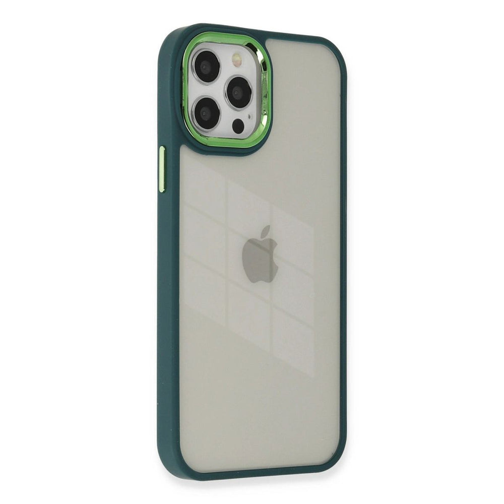 Apple İphone 12 Pro Max Kılıf Dora Kapak - Haki Yeşil