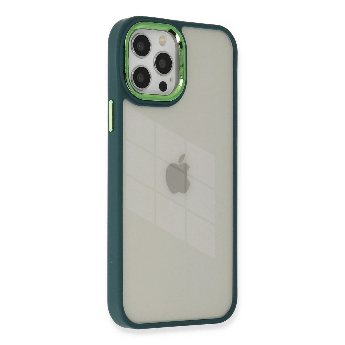Apple İphone 12 Pro Max Kılıf Dora Kapak - Haki Yeşil