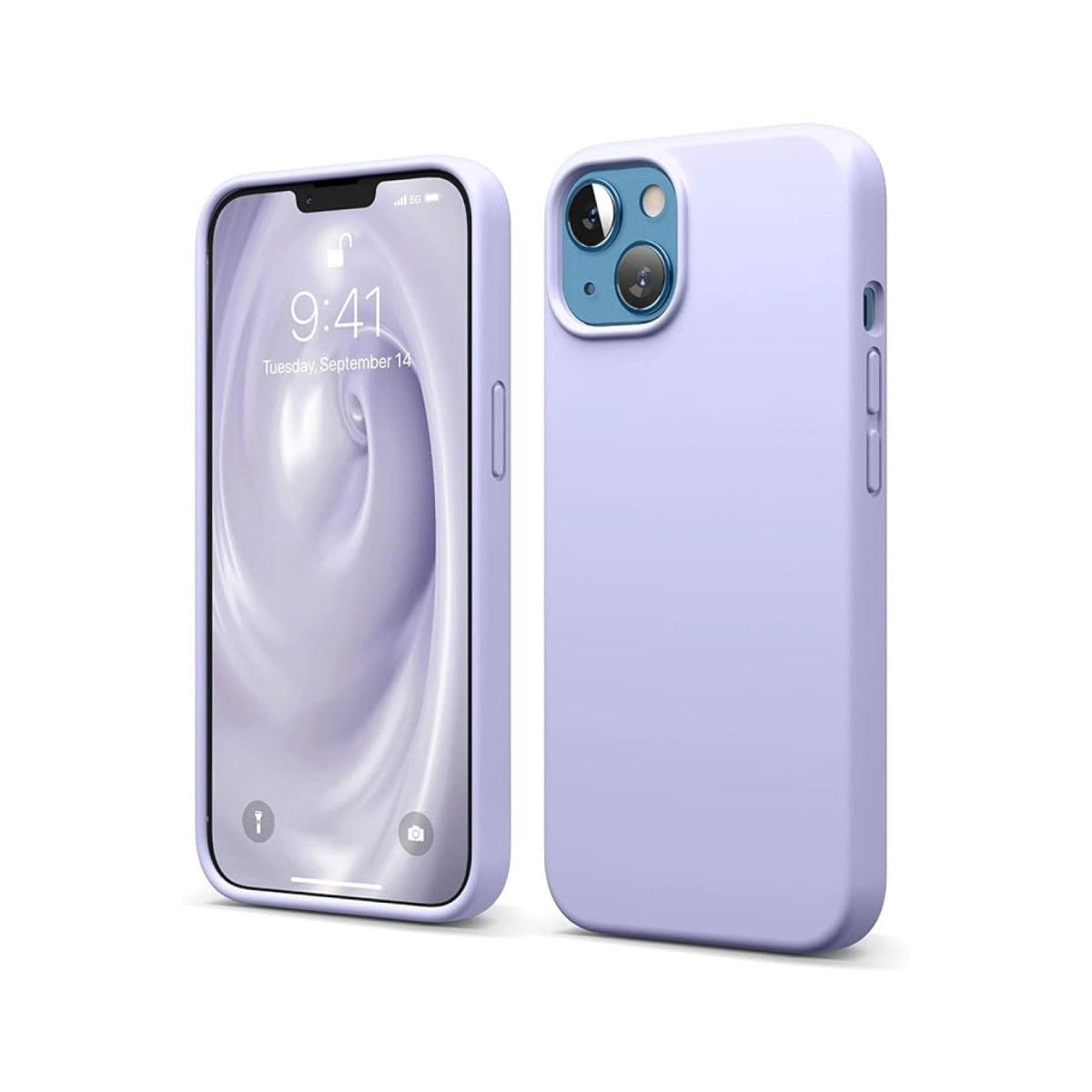 Apple İphone 14 Kılıf First Silikon - Lila