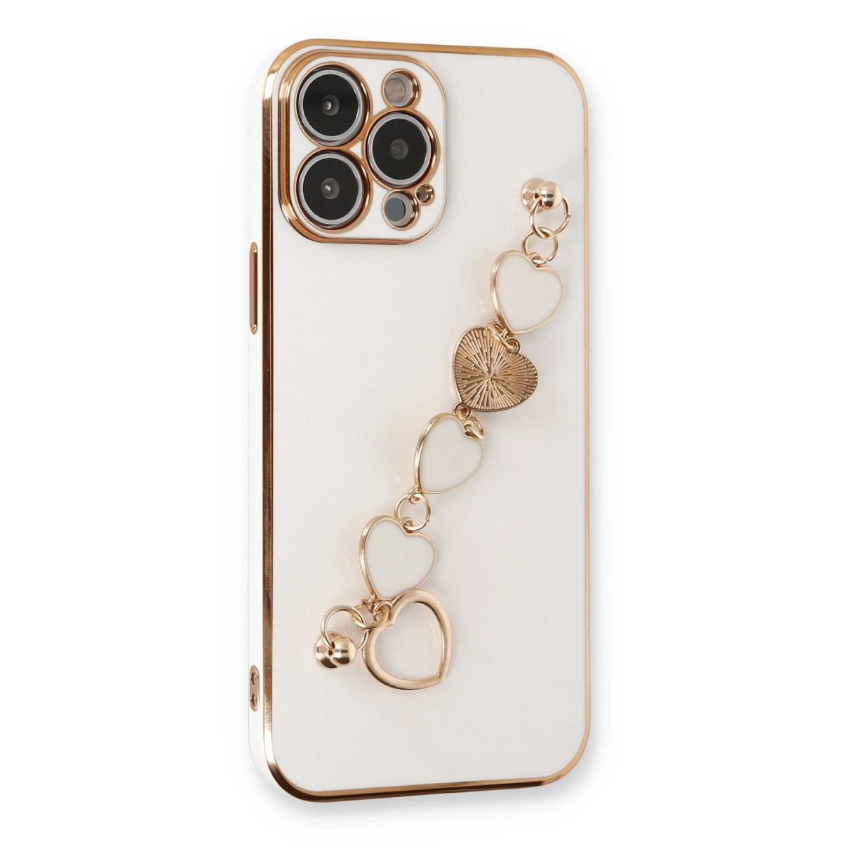 Apple İphone 13 Pro Max Kılıf Esila Silikon - Beyaz