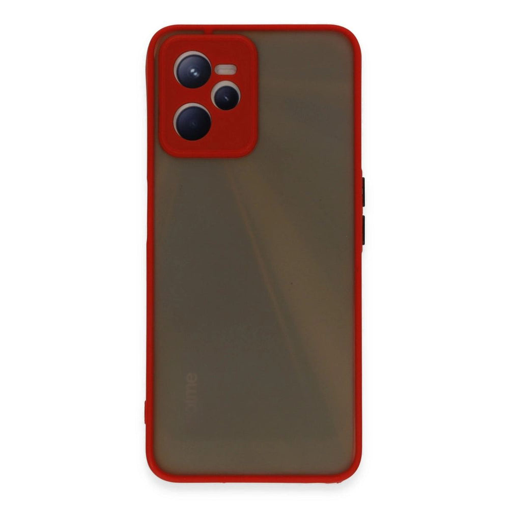Realme C35 Kılıf Montreal Silikon Kapak - Kırmızı