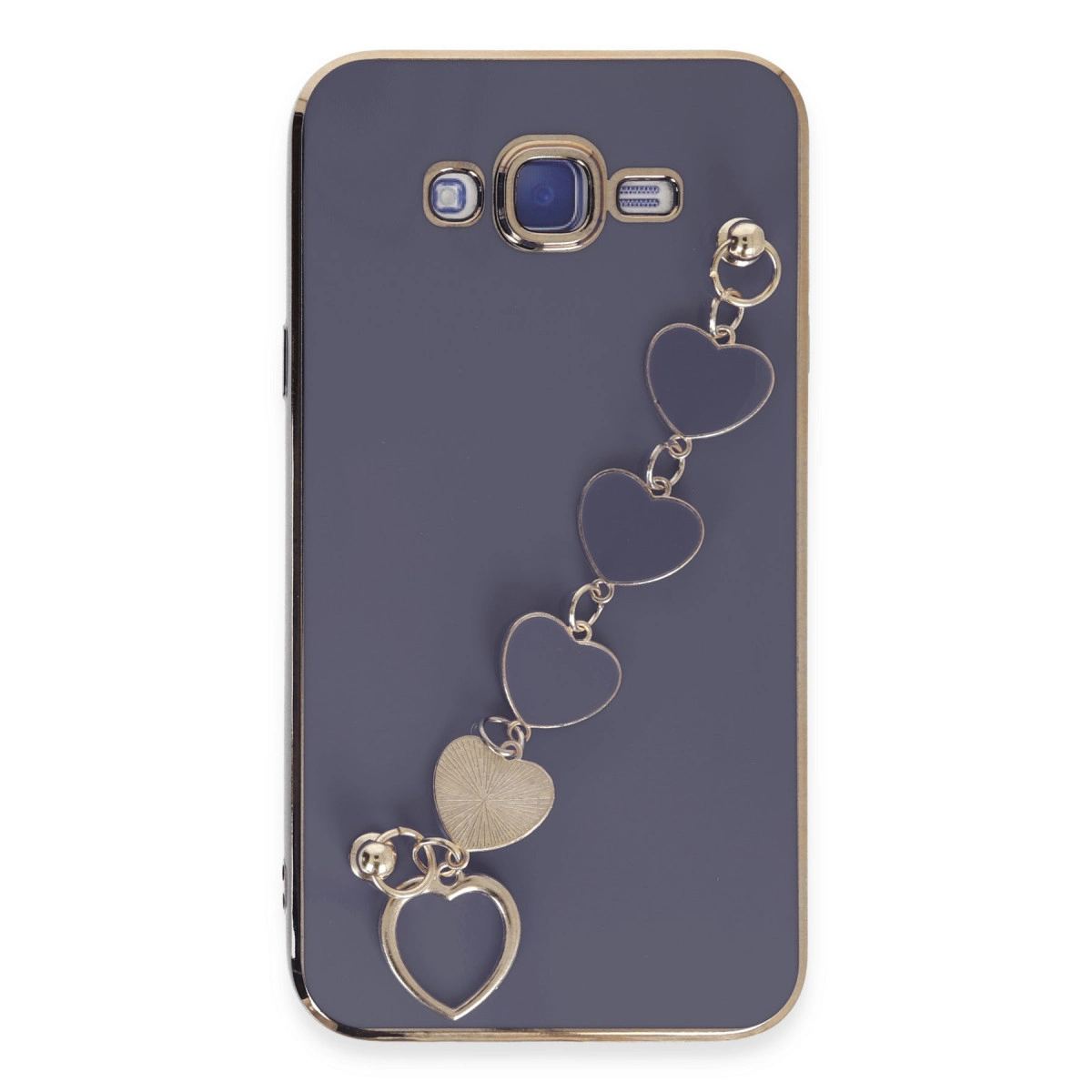 Samsung Galaxy J7 Kılıf Esila Silikon - Gri
