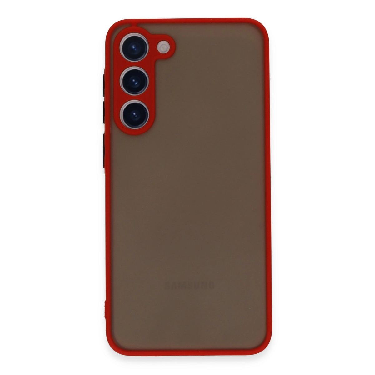 Samsung Galaxy S23 Plus Kılıf Montreal Silikon Kapak - Kırmızı
