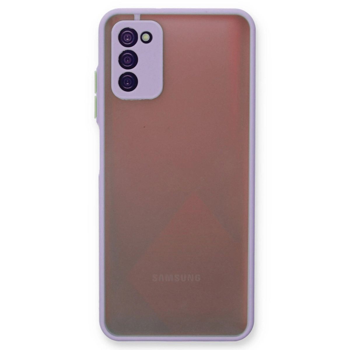 Samsung Galaxy A03s Kılıf Montreal Silikon Kapak - Mor
