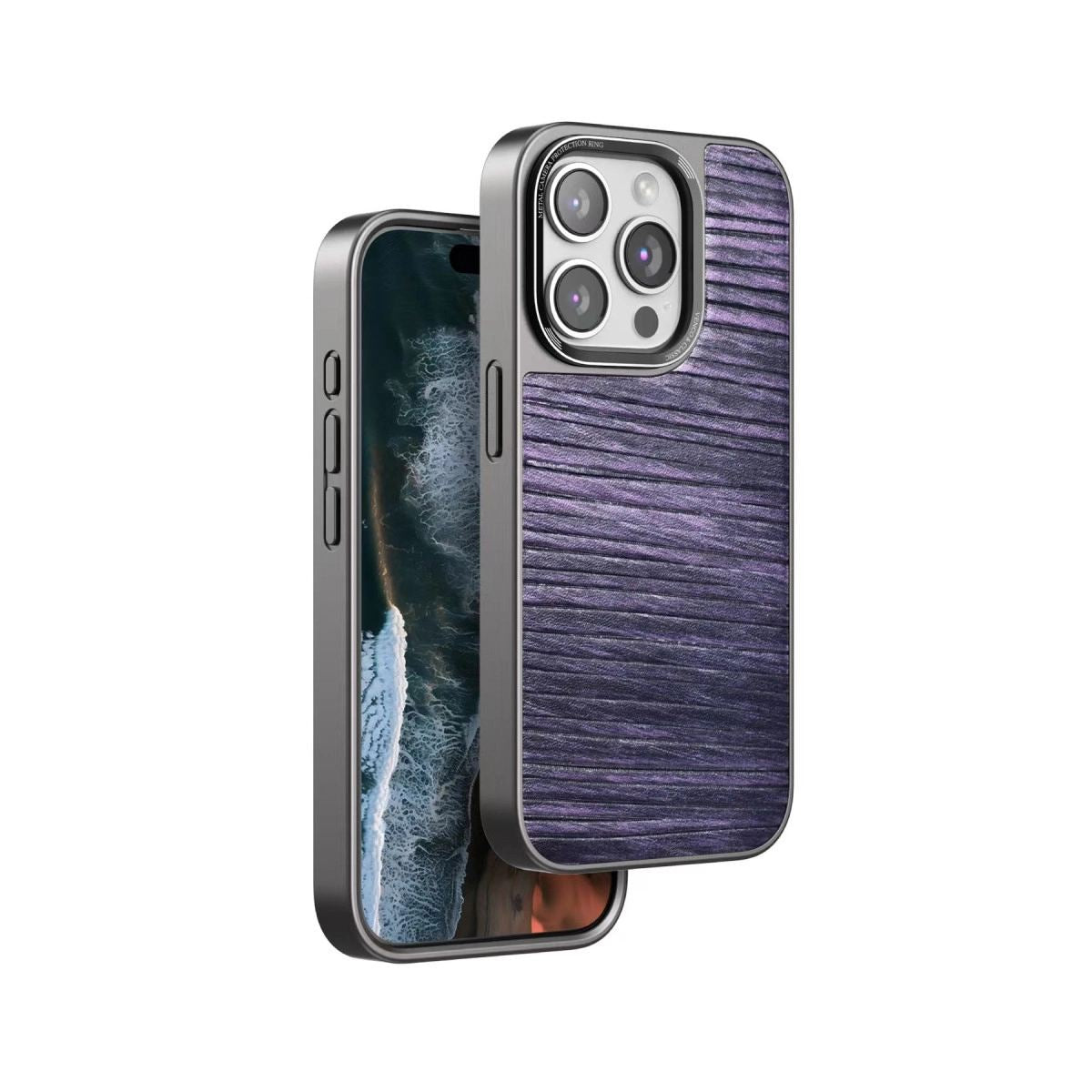 Venco Apple İphone 15 Pro Wave Kapak - Derin Mor