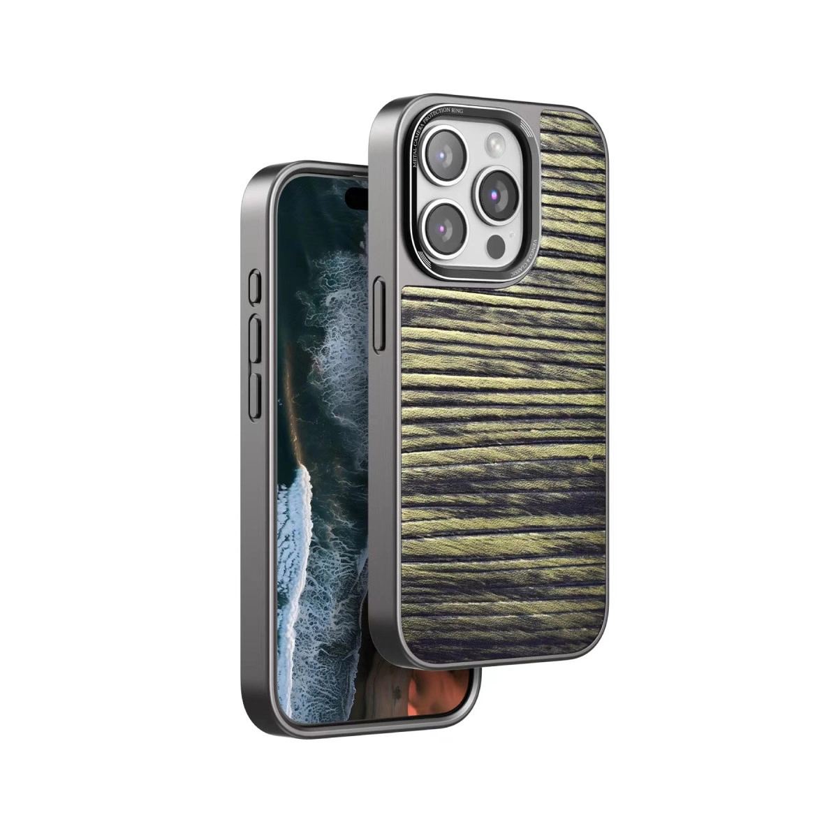 Venco Apple İphone 15 Pro Max Wave Kapak - Koyu Kahve
