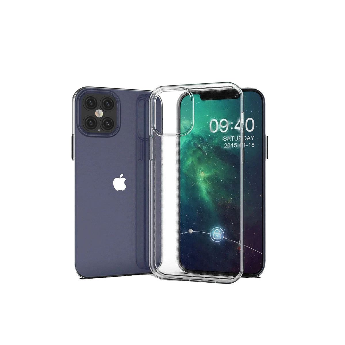 Apple İphone 12 Pro Max Kılıf Lüx Şeffaf Silikon