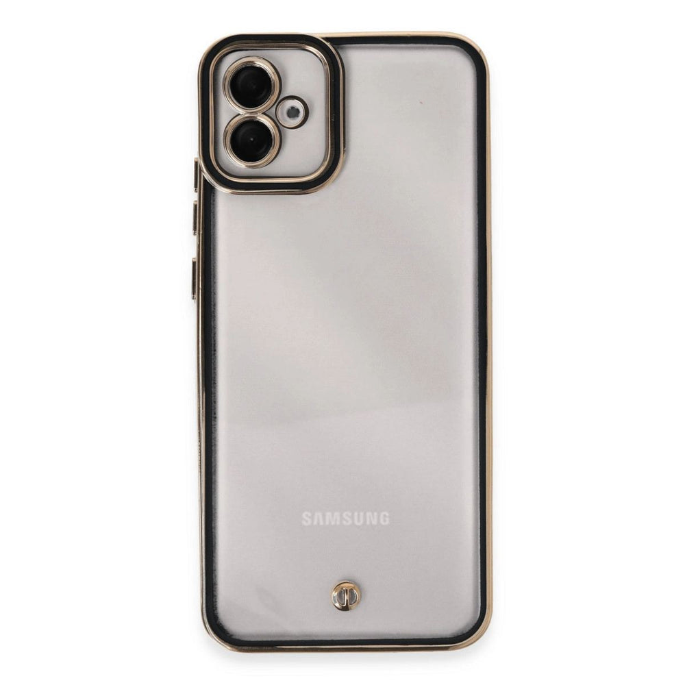 Samsung Galaxy A04e Kılıf Liva Lens Silikon - Siyah