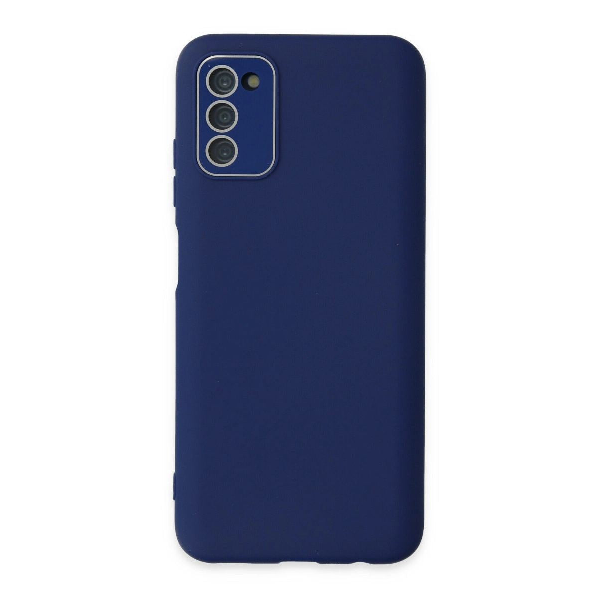Samsung Galaxy A03s Kılıf Lansman Glass Kapak - Sky Blue