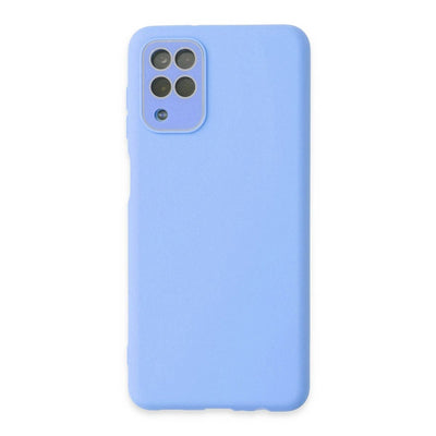 Samsung Galaxy A22 Kılıf Lansman Glass Kapak - Mavi