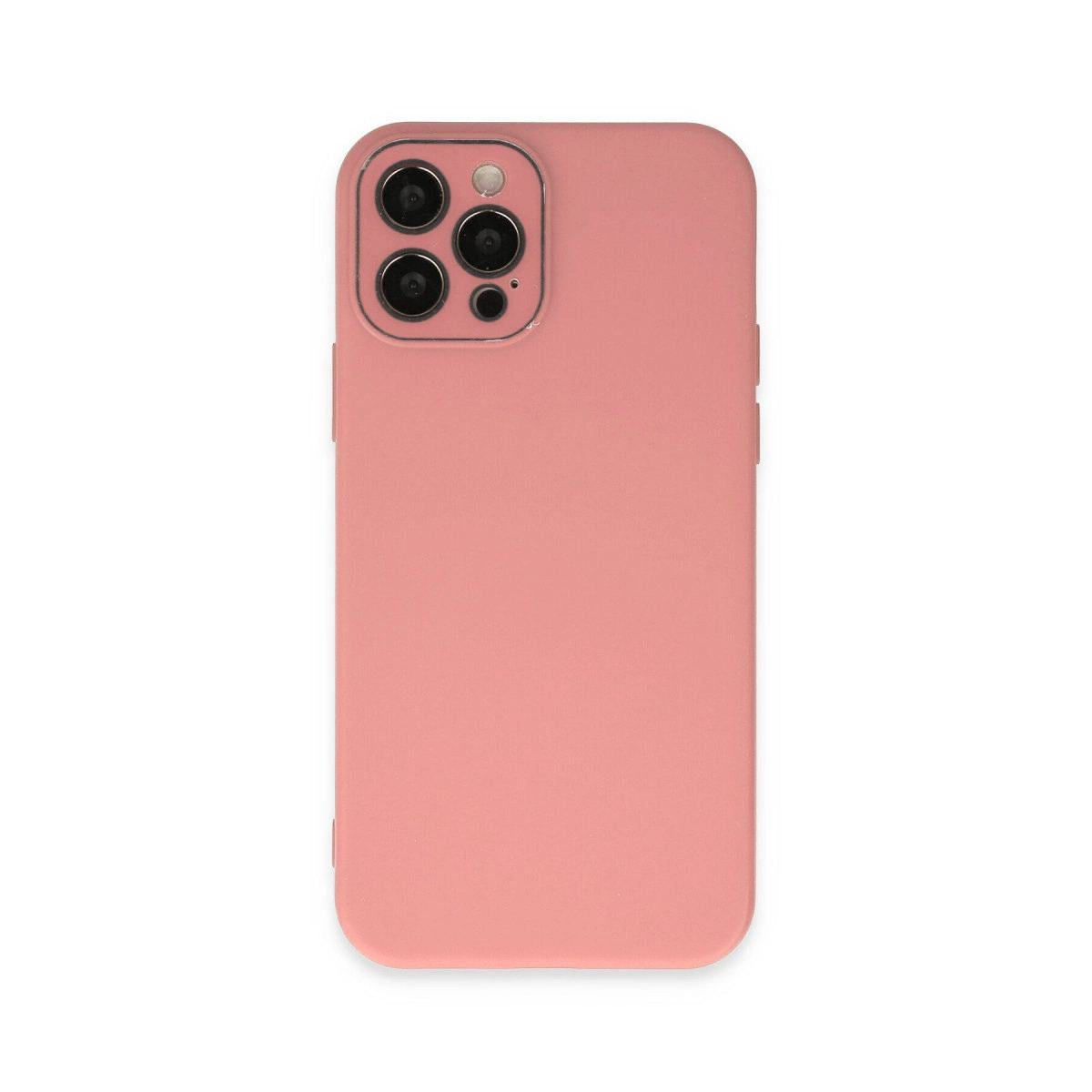 Apple İphone 12 Pro Kılıf Lansman Glass Kapak - Pembe