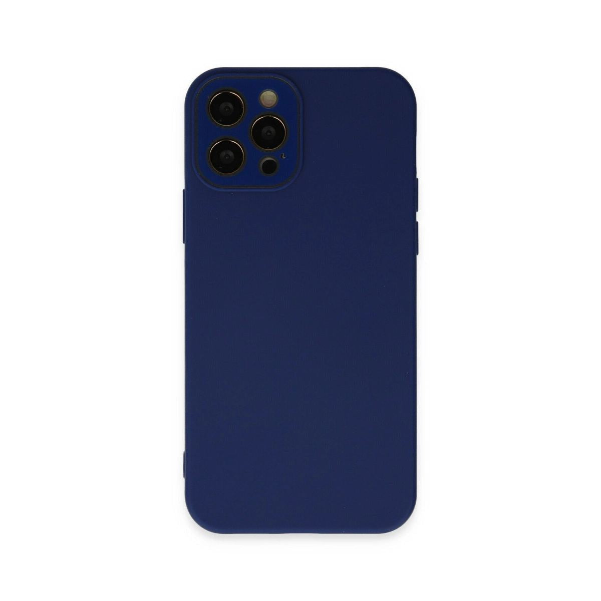 Apple İphone 12 Pro Max Kılıf Lansman Glass Kapak - Sky Blue