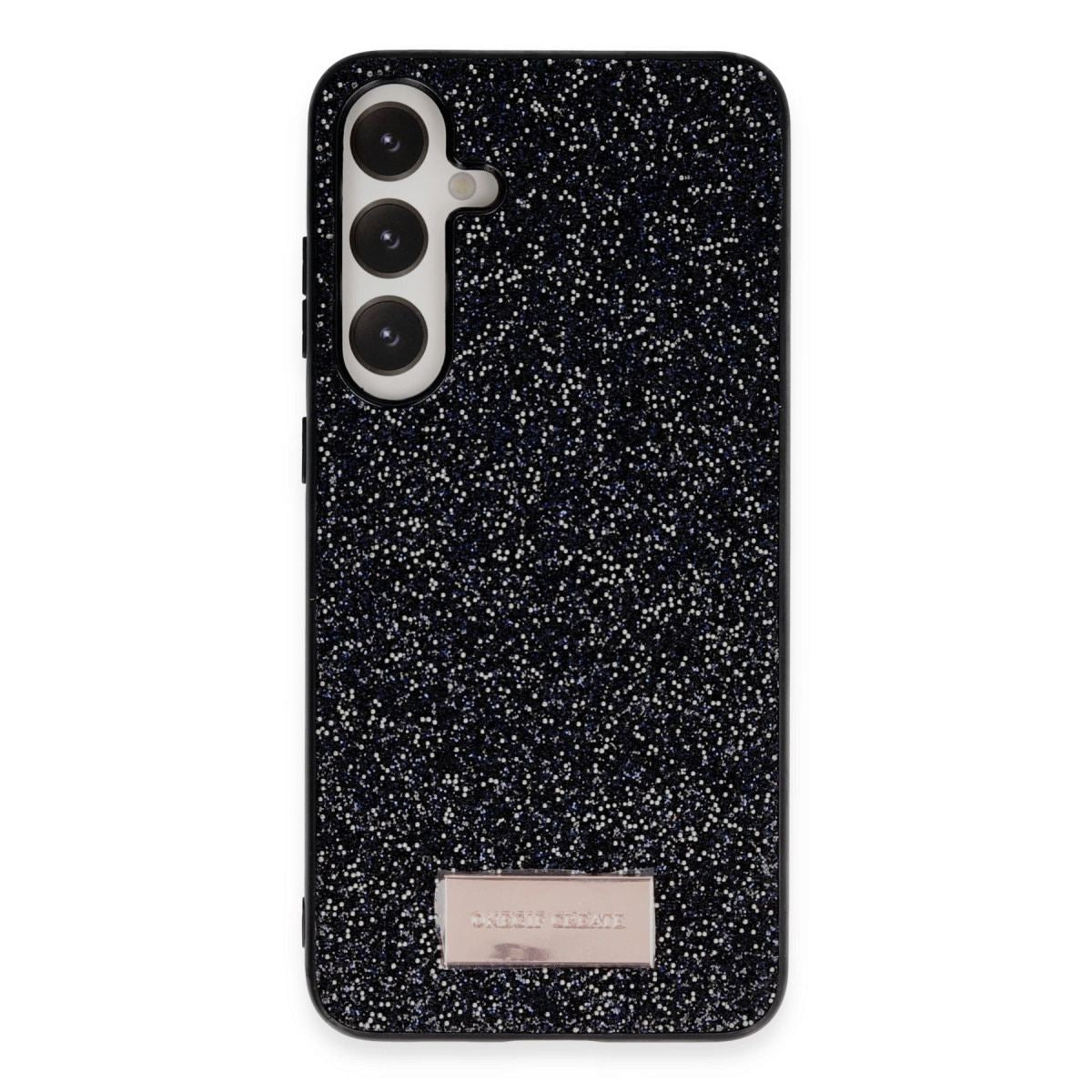 Onegif Samsung Galaxy A55 5g Bright Simli Kapak - Siyah